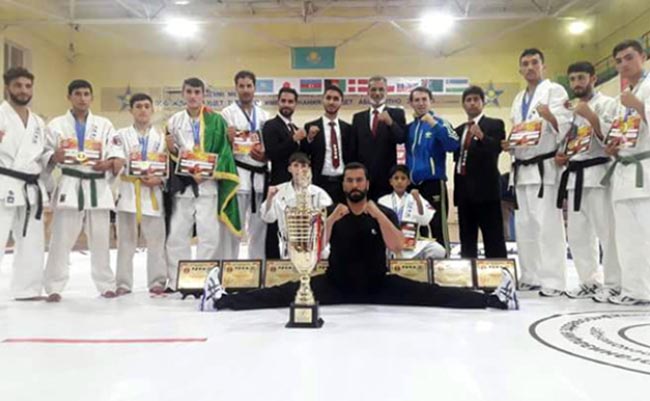  کسب ۷ مدال طلا و۲ مدال برنز از  مسابقات کاراته در قزاقستان